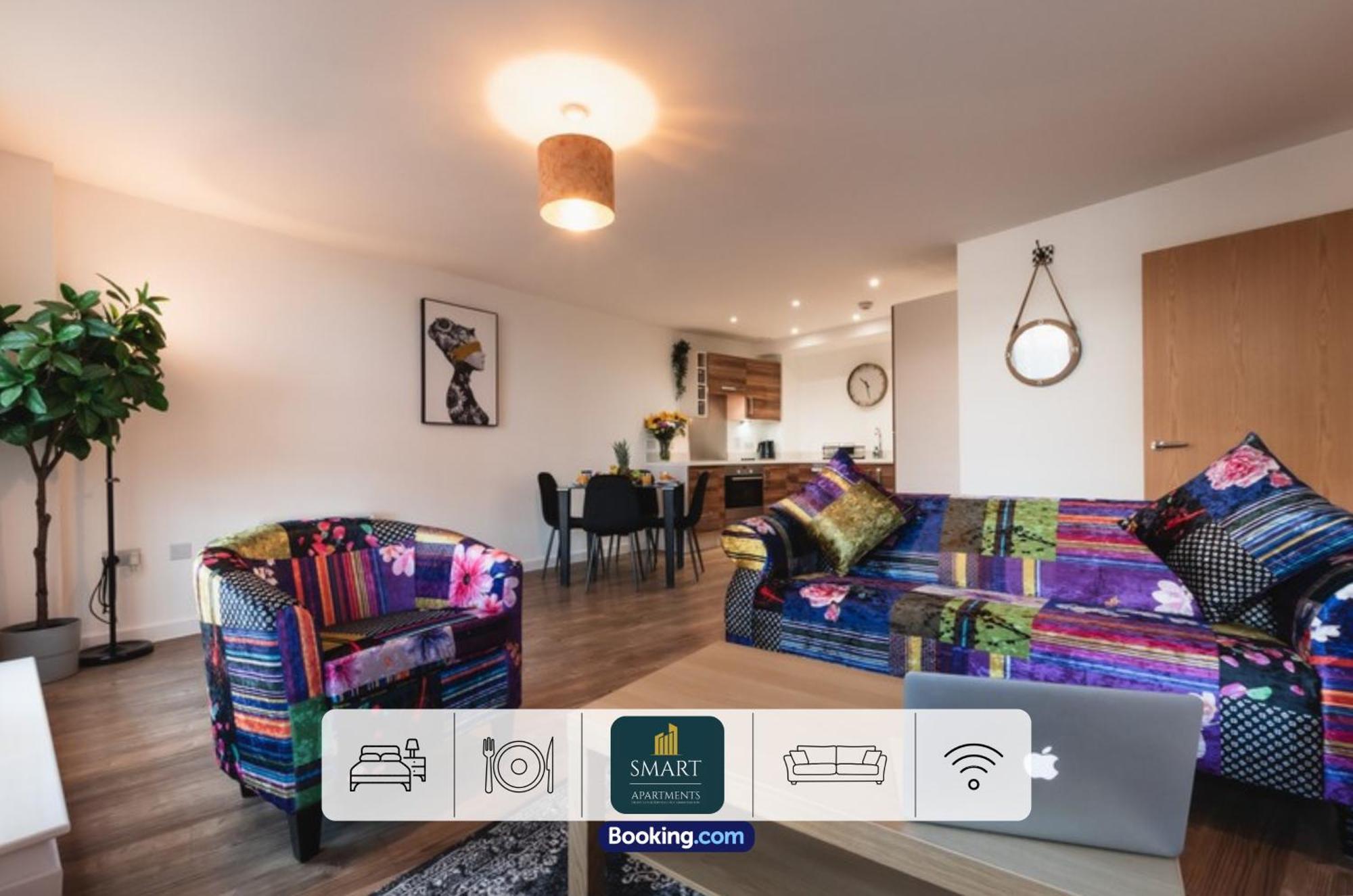Spacious City Center Apartment By Smart Apartments Short Lets & Serviced Accommodation Apartment Southampton With Free Wifi ภายนอก รูปภาพ